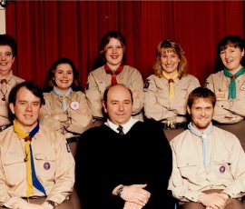 Back row: Lesley Prichard, Vicki Courtney, Felicity Jackson, Alison Horne, Alison Johnson
Front row: Richard Clark, Dave Dennis, Matthew Davies